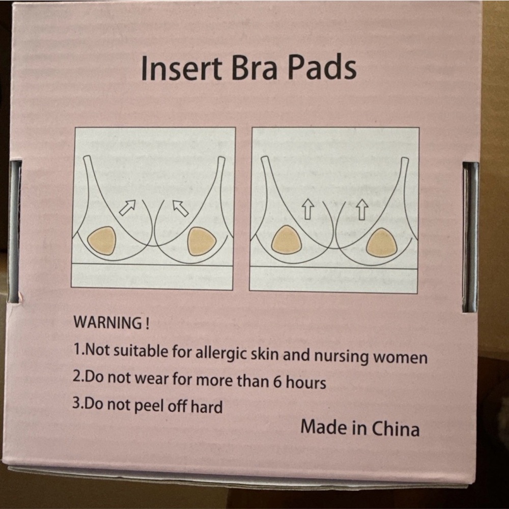 Pink Insert Bra Pads - Picture 2 of 5